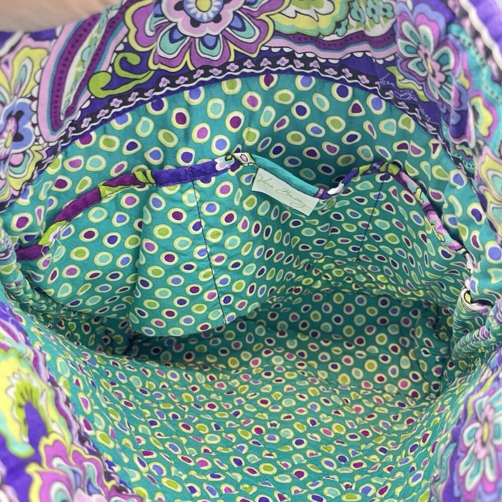 Vera Bradley 12"x13" Shoulder Tote Bag Heather Pattern 2013 Toggle Closure - Picture 10 of 11
